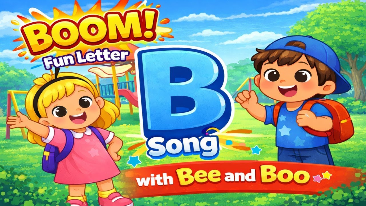 BOOM | Fun Letter B Song | Alphabet For Kids