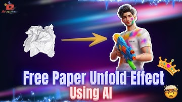 How to make folding Paper Animation for free using AI | Free  Paper Folding effect using AI