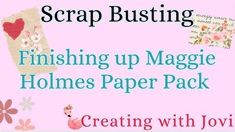 Scrap Buster - Finishing off a Paper Pad - Stash Buster