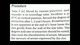 Clot retraction #dmltcourse