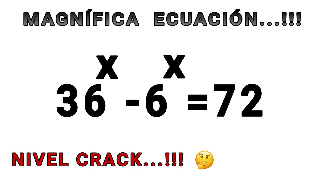 🔴👉Esta ecuacion pone en aprieto a muchos alumnos por que NO saben como resolverla. Como lo harías???