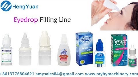 Automatic eyedrops bottle unscrambling filling capping labeling bottling machinery production line
