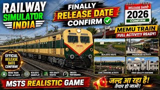 Railway Simulator India | Finally Release Date Confirm Ho Gayi Hai 👀😱🔥 screenshot 4