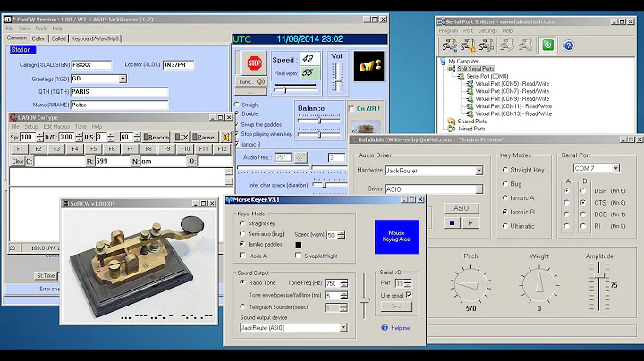 SOFTWARE CW KEYERs - review of 5 morse code programs