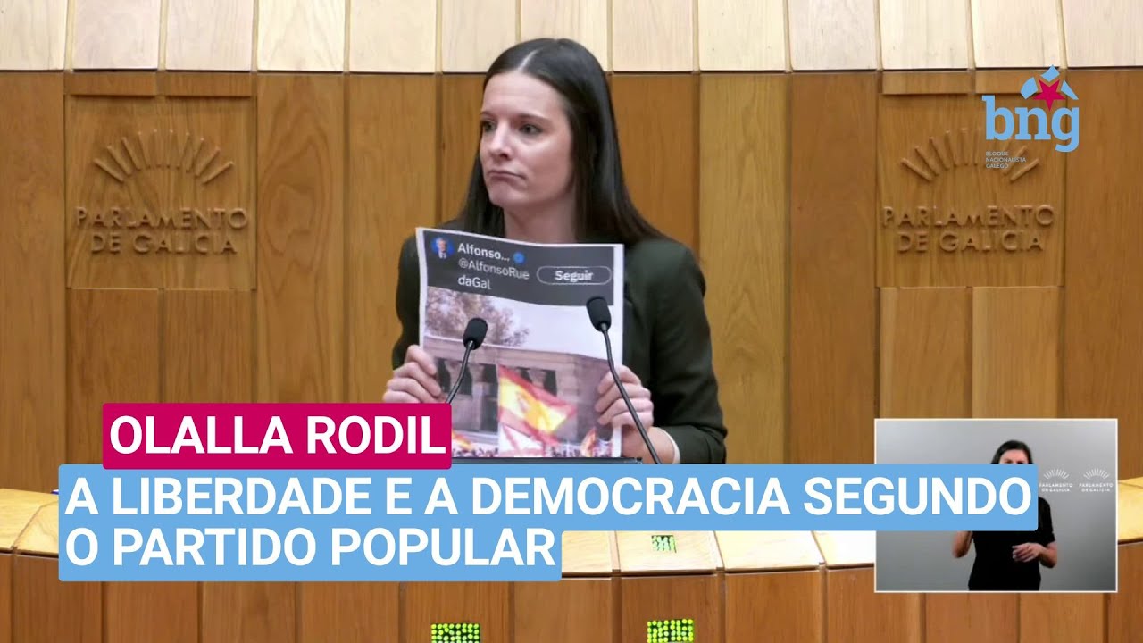 Repaso de Olalla Rodil ao PP sobre liberdade e democracia. Pásallo ao cuñado neste Nadal!