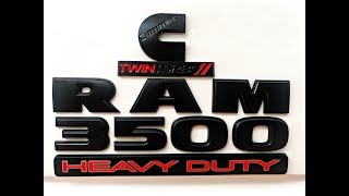 New Cummins Twin Turbo BLACK OUT Version Emblem (Highway Forever Project)