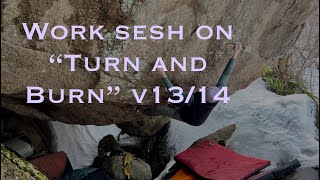 rock vlog episode 1 : Work on “Turn and Burn” V13/14 In Amherst, Quebec