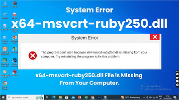How To Fix x64-msvcrt-ruby250.dll Error?  #x64msvcrtruby250dll #error #dll #dlldownload #windows