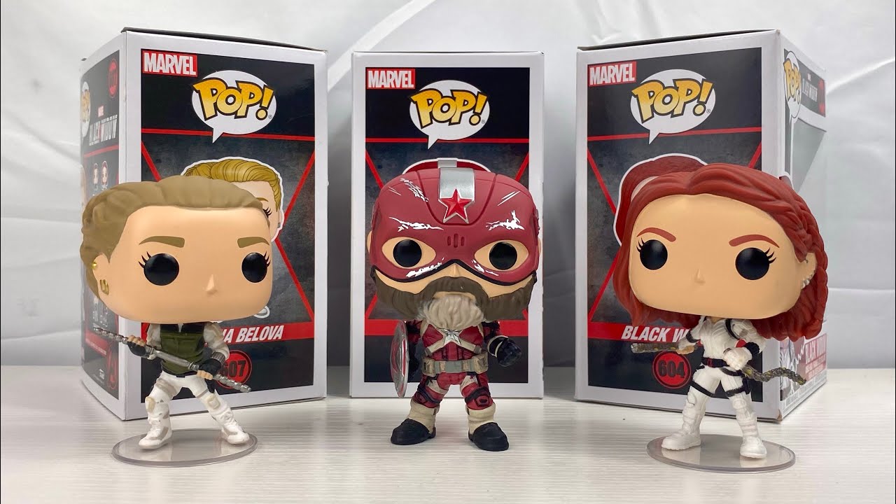 Black Widow, Red Guardian, Yelena Belova Funko Pops