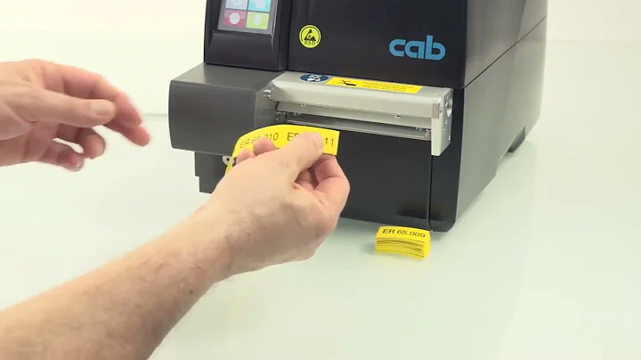 SQUIX with PCU400 and conductive ESD surface Printing and cutting heat shrink tubes