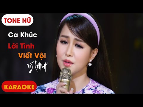 Karaoke Lời Tình Viết Vội - Ý Linh | Tam Nguyen Karaoke
