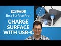 How to charge your Surface with a USB-C Cable - Old Video - See description for updated version