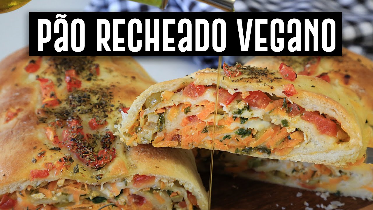 PÃO RECHEADO VEGANO, SUPER FÁCIL E DELICIOSO | TNM Vegg