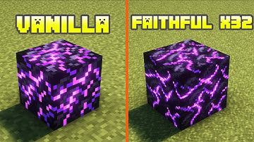 Vanilla vs Faithful x32 | Texture Comparison [ 4K 60FPS ]