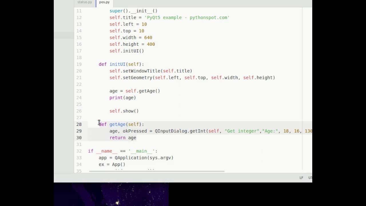 pyqt5 input dialogs - YouTube