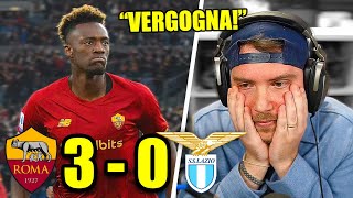 CHE SCHIFO! VERGOGNOSI... ROMA vs LAZIO 3-0 - REAZIONE al DERBY