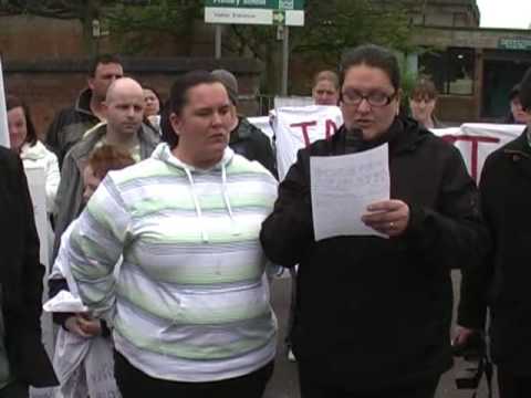 The Glasgow schools occupiers leave...