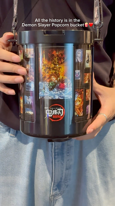 Demon Slayer movie before sold out got the Popcorn bucket🍿❤️#demonslayer #kimetsunoyaiba