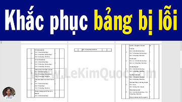 📄 Hướng dẫn khắc phục bảng (table) trong Word bị lỗi (Cách 3: Làm thủ công)