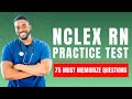 NCLEX RN Pharmacology Review - Nursing Practice Test & Study Guide (75 Must Memorize Questions)
