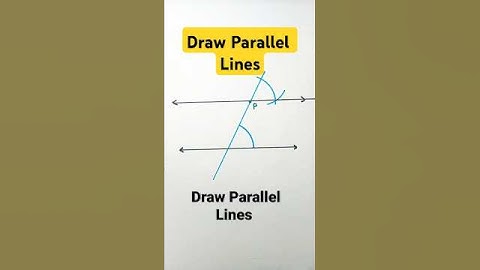 Construction Of Parallel lines | Practical Geometry