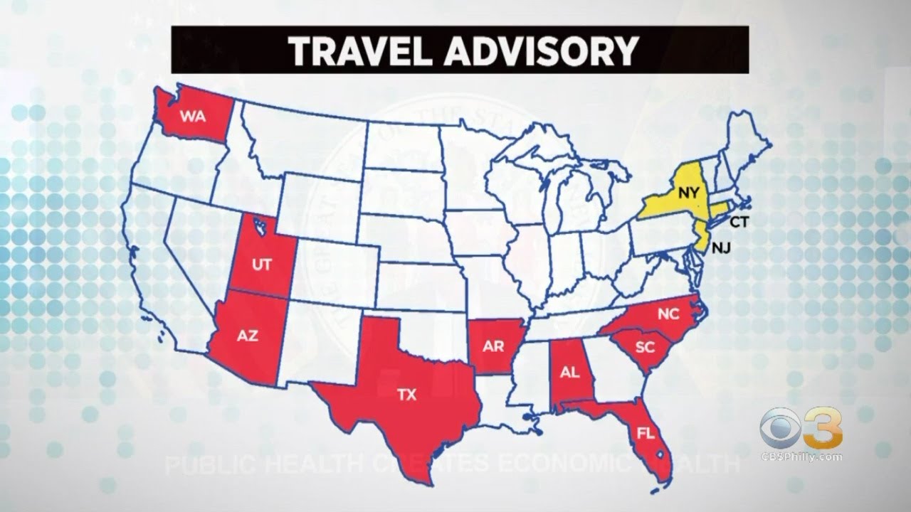 New Jersey, New York And Connecticut Requiring Travelers From