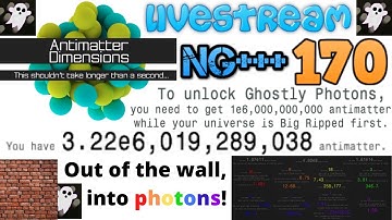 Antimatter Dimensions NG+++ Episode 170: GHOSTLY PHOTONS!!