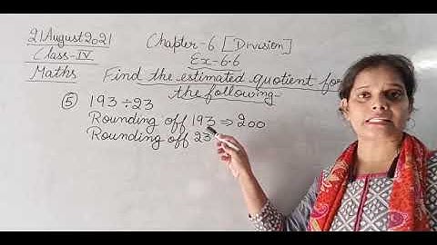 Class IV Mathematics 23 08 2021 by Ms Anchal Singh, Ex 6 6