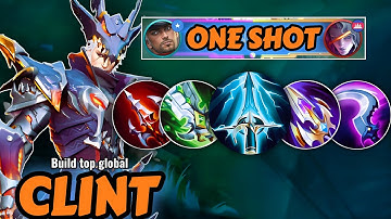 SUPREME CLINT BEST DAMAGE BUILD AND EMBLEM IS HERE 🔥( ONE SHOT ) | CLINT BEST BUILD 2025 | MUST TRY
