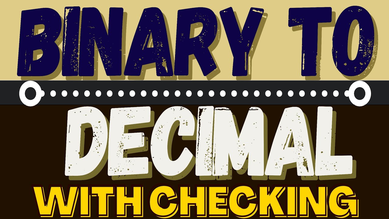 Binary To Decimal With CHECKING TAGALOG TUTORIAL | Goal Gold TV - YouTube