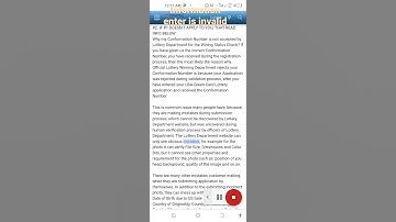  Warning:The information entered is not valid/dv lottery results checking error