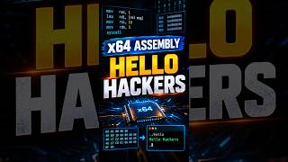 Write your first x64 Assembly program  #hacker #hackers #hacks #assembly #linux