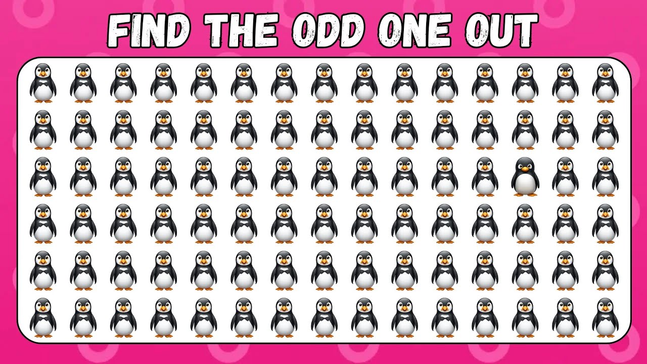 Find the ODD One Out Challenge! Can You Spot It in 10 Seconds? (99% Can ...