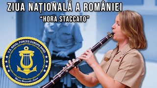 U.S. Naval Forces Europe Band performs Hora Staccato