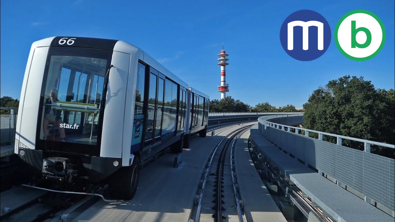 Metro de Rennes - Ligne B de Cesson-Viasilva à Saint-Jacques-Gaîté