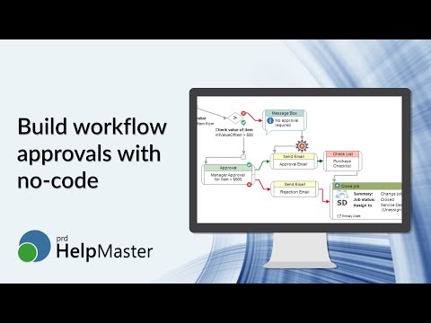 Simple approval workflow - video from HelpMaster Pro