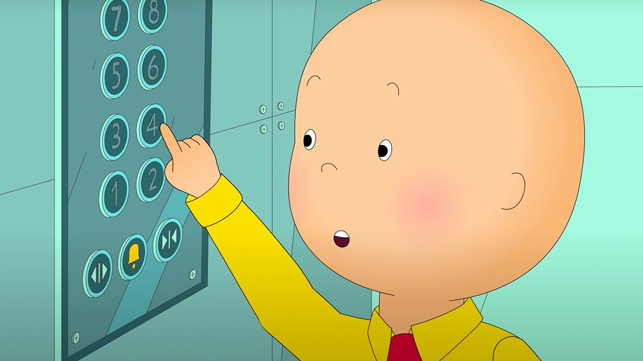 Caillou Stuck in an Elevator | Caillou Cartoon - YouTube