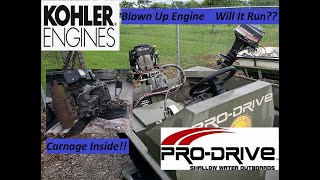 Blown Up Kohler Engine Will It Run With Less Parts?