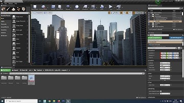 3D city presentation in the Unreal Engine viewport (test)