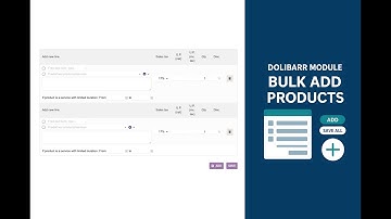 Dolibarr Module – Bulk Add Products | Quickly Add Multiple Product Lines Without Reloads