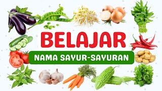 BELAJAR NAMA SAYUR-SAYURAN | MENGENAL NAMA SAYURAN UNTUK ANAK BALITA, PAUD, TK