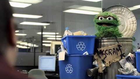 Oscar the Grouch Takes a Stance on Waste Reduction