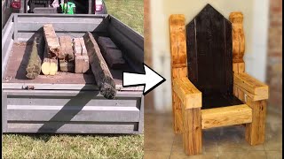 Making a Rustic Throne Chair