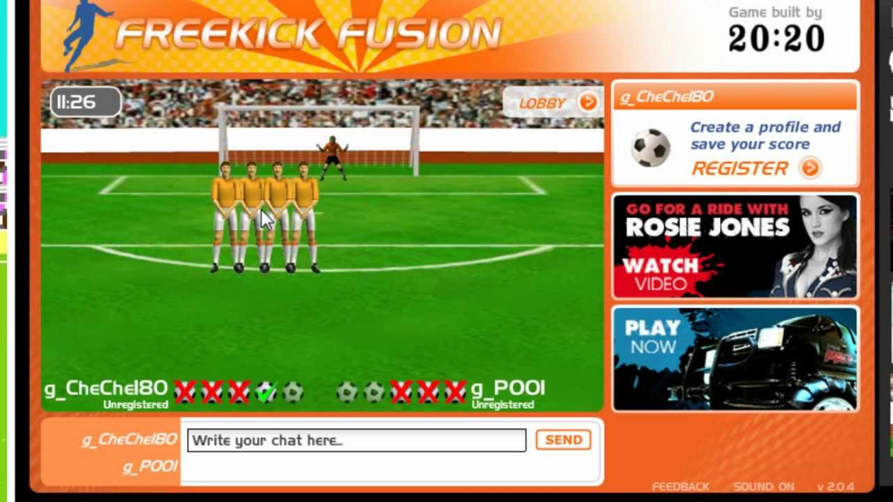 Free Kick Fusion Online Flash Game Youtube