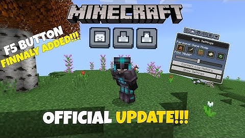 Finally F5 Button Added In Minecraft Pocket Edition|| Minecraft F5 Button