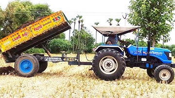 SONALIKA DI 750 III RX SIKANDER & JCB 3DX EXCAVATOR WORKING VIDEO