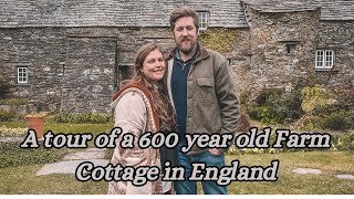 A tour of a 600 year old Farm Cottage in Cornwall, England