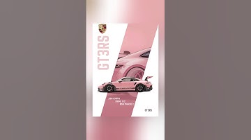 Porsche Car ad poster design in Canva #canvahacks #canvaapp #canva #porsche #sportscar