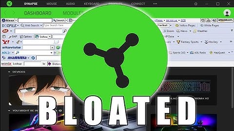 Razer Synapse is so BLOATED