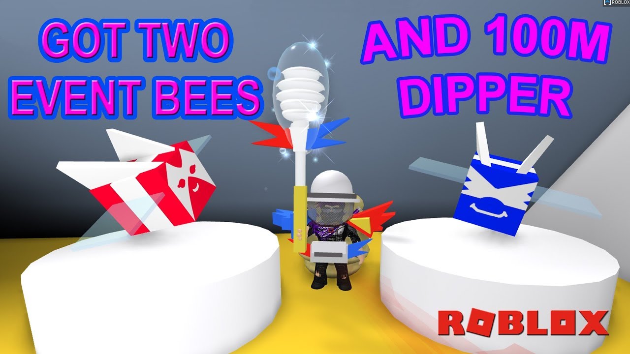 Got Two New Bees Crimson Bee Cobalt Bee And New 100 Million Dipper Bee Swarm Simulator Youtube - buying the cobalt bee crimson bee 500 tickets roblox